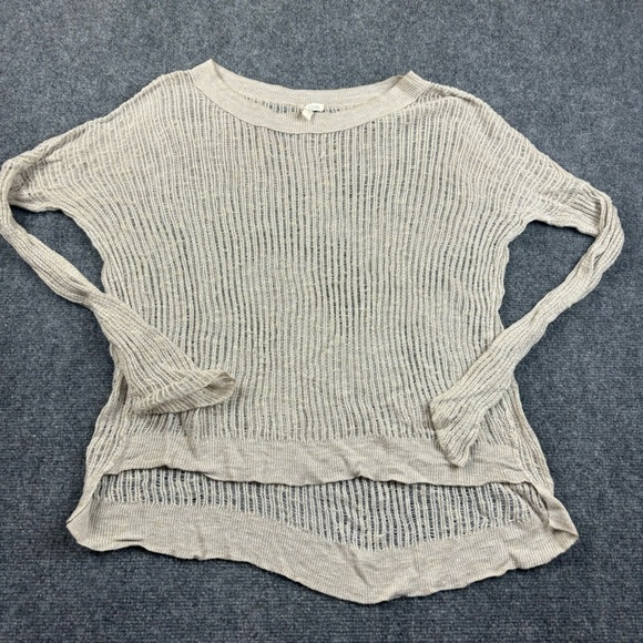 EILEEN FISHER Women’s Loose knit Sweater See through Cream colored size: Small - Picture 1 of 5